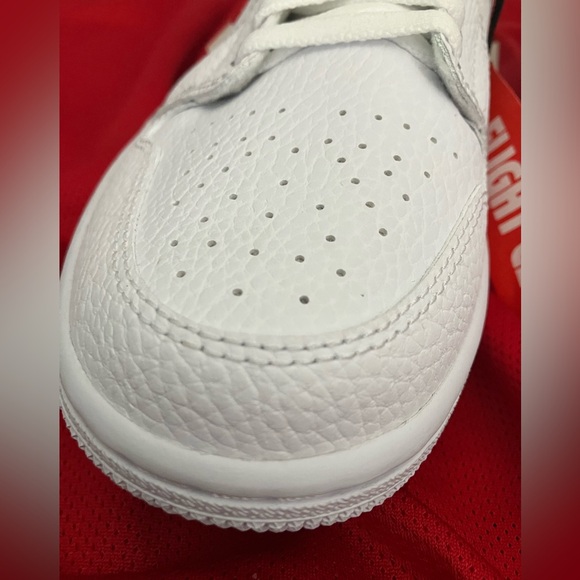 Nike Air Jordan 1 Mid White University Red Sneakers - Brand New Shoes - Picture 4 of 13
